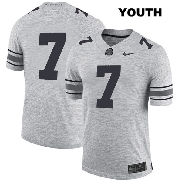 Ohio State Buckeyes Youth Dwayne Haskins #7 Gray Authentic Nike No Name College NCAA Stitched Football Jersey VN19N68KG